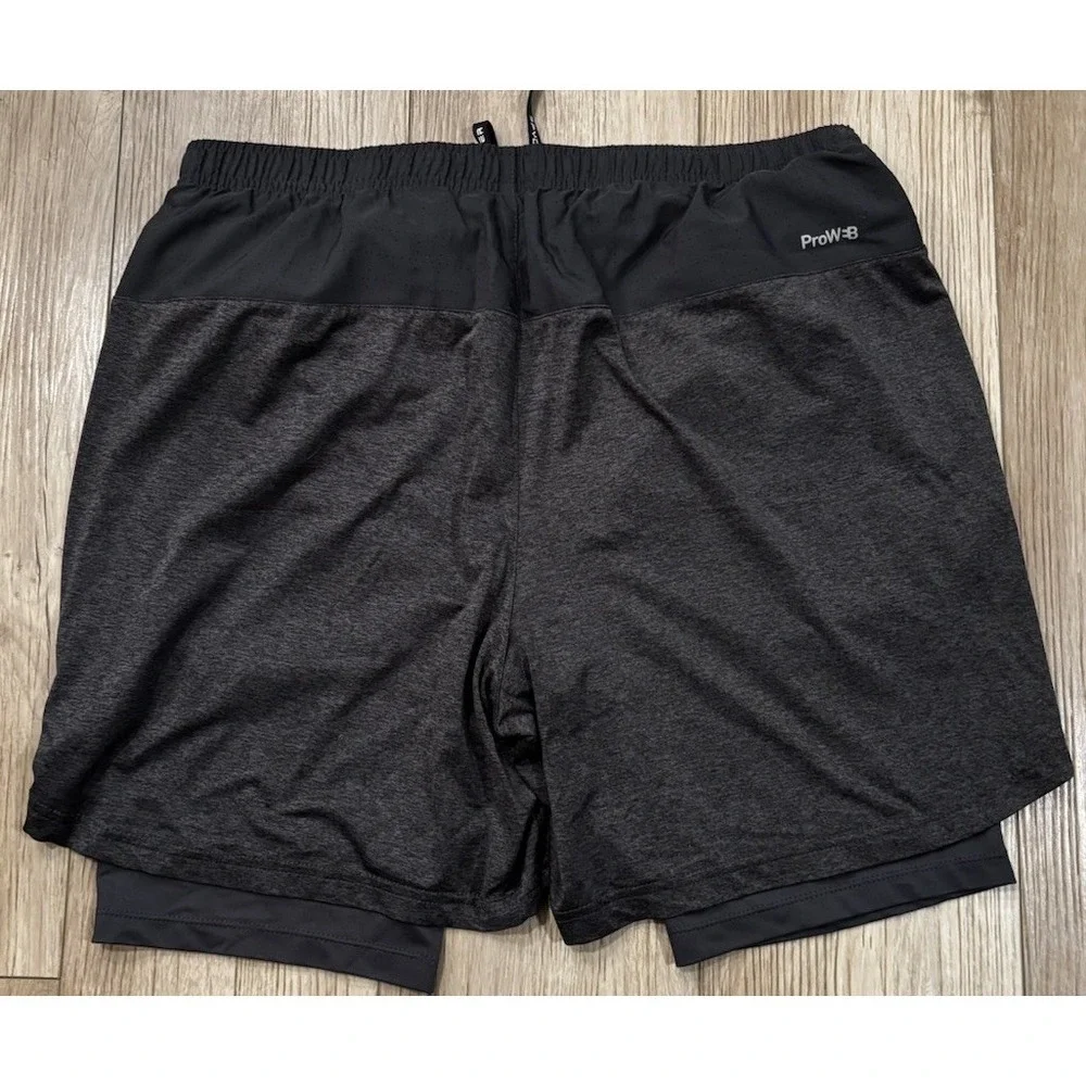 Spyder Active ProW B Shorts Men Size Large Gray Drawstring Athletic